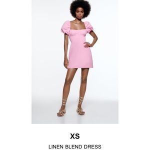 LINEN BLEND DRESS
Pale pink 0/7385/365/622/01